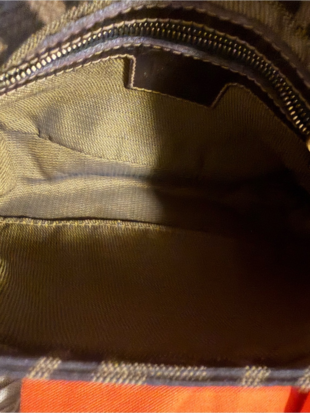 Fendi Zucca Mini Baguette Shoulder Bag in Brown and Black - Picture 9 of 11